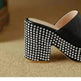 Platform Sandals High Heel Chunky Heel Sandals - EX-STOCK CANADA