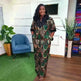 Plus Size Women's Satin Sequin Long Gown Dress - EX-STOCK CANADA