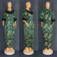 Plus Size Women's Satin Sequin Long Gown Dress - EX-STOCK CANADA