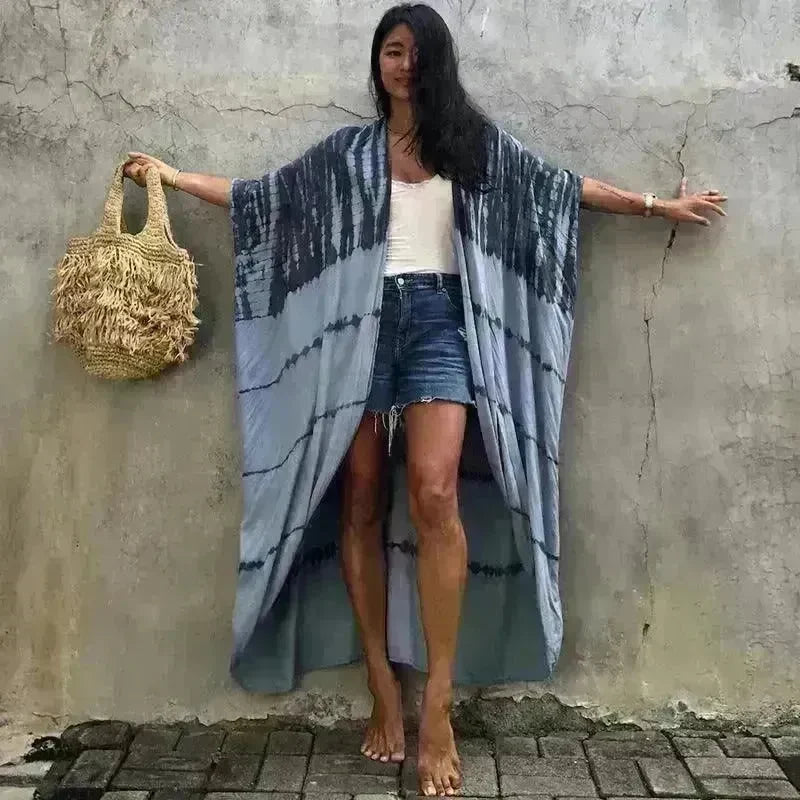 Polyester Ladies Sun Protection Resort Beach Dress Cover Up - EX-STOCK CANADA