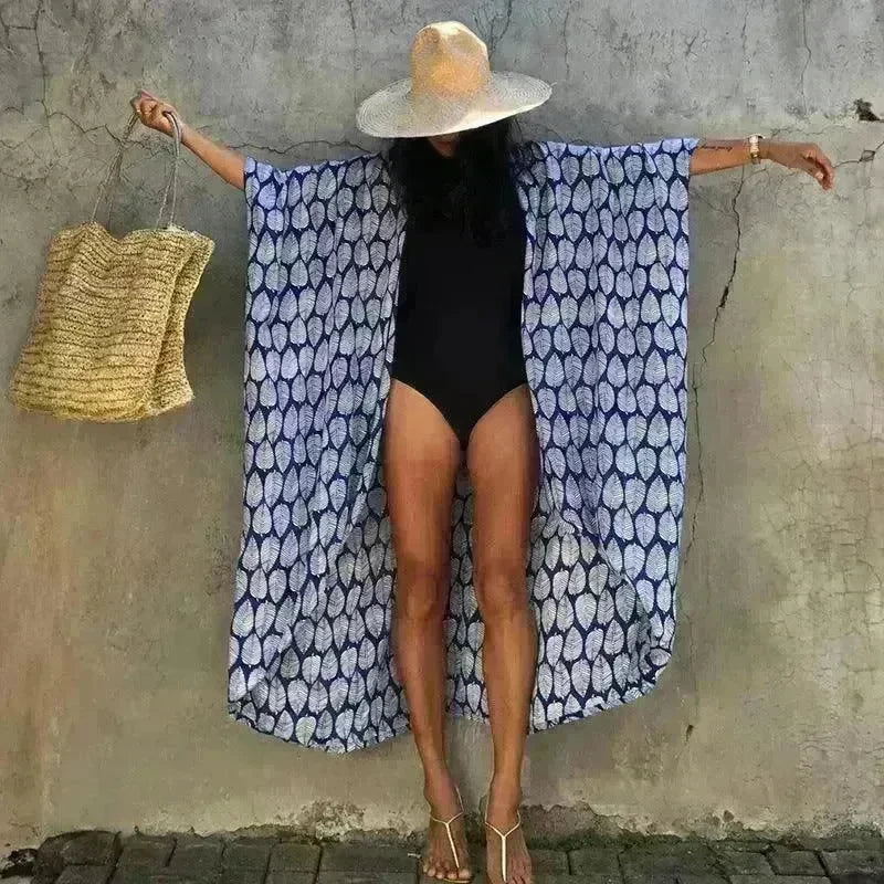 Polyester Ladies Sun Protection Resort Beach Dress Cover Up - EX-STOCK CANADA