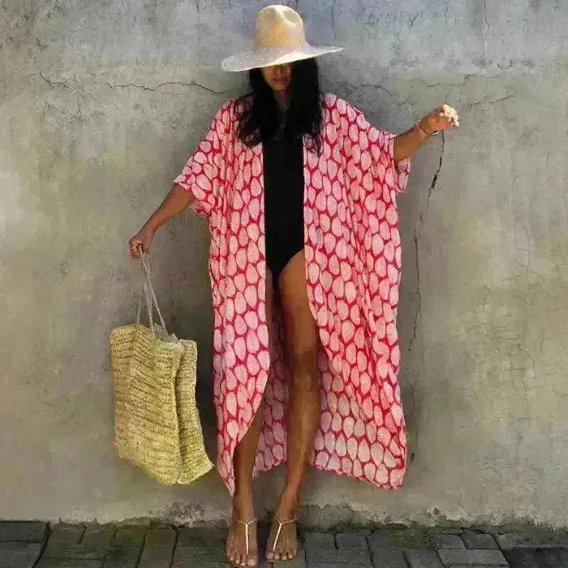 Polyester Ladies Sun Protection Resort Beach Dress Cover Up - EX-STOCK CANADA