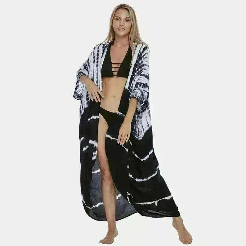 Polyester Ladies Sun Protection Resort Beach Dress Cover Up - EX-STOCK CANADA
