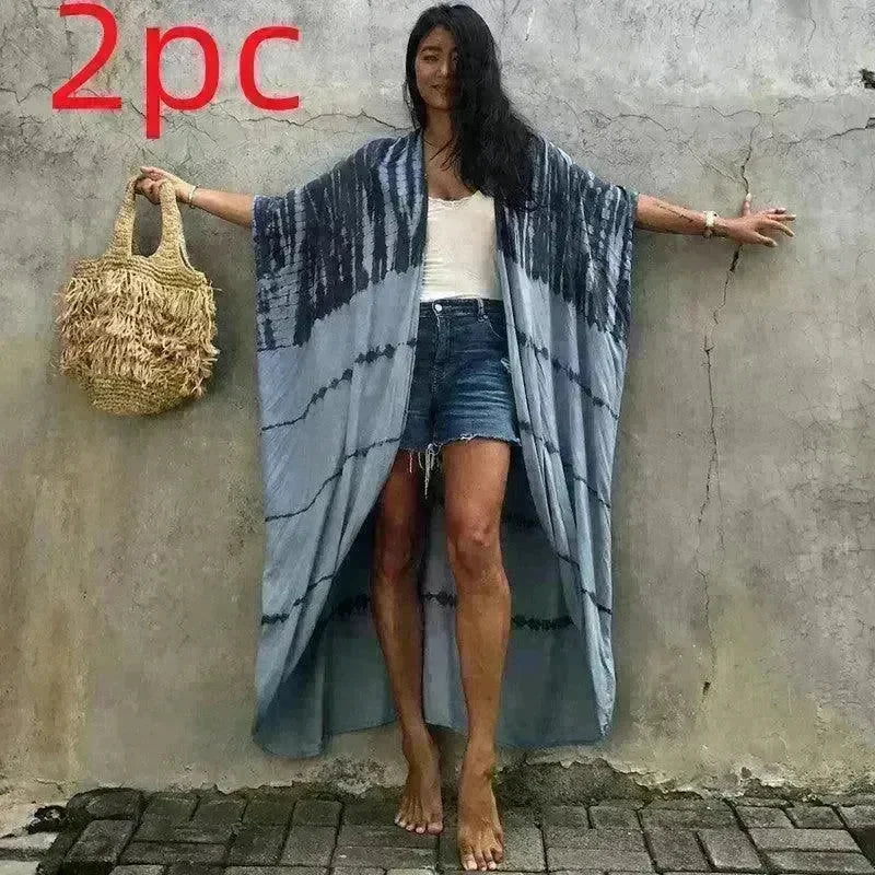 Polyester Ladies Sun Protection Resort Beach Dress Cover Up - EX-STOCK CANADA