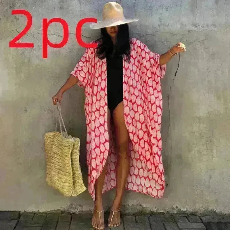 Polyester Ladies Sun Protection Resort Beach Dress Cover Up - EX-STOCK CANADA