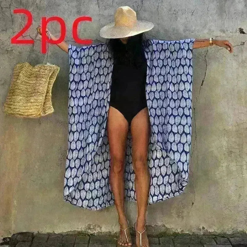 Polyester Ladies Sun Protection Resort Beach Dress Cover Up - EX-STOCK CANADA