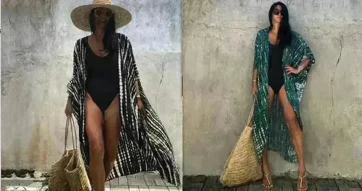 Polyester Ladies Sun Protection Resort Beach Dress Cover Up - EX-STOCK CANADA