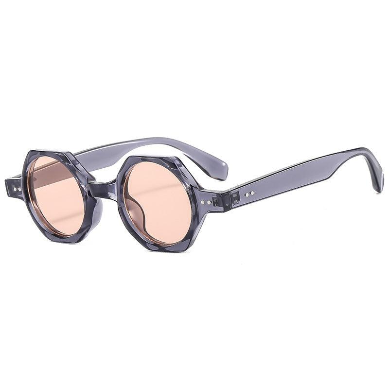 Polygon Round Frame Personalized Sunglasses - EX-STOCK CANADA