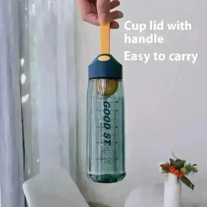 Portable Filter Screen With Sports Bottle Plastic Cup Fall Protection Strap Scale Water Bottle - EX-STOCK CANADA
