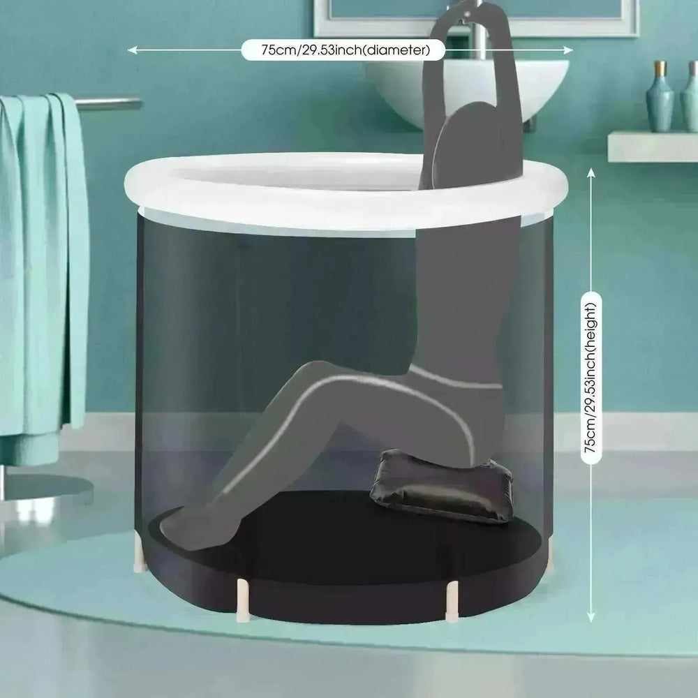 Portable Ice Tub for Athletes: Fitness Rehab, Cold Water Therapy, Outdoor Spa Bucket - EX-STOCK CANADA