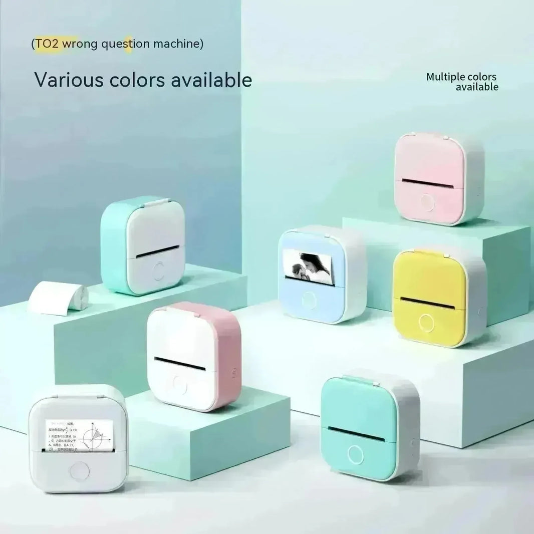 Portable Mini Thermal Label Printer Home Photo Printer Student Wrong Question Printer Bluetooth Mini Label Printer Price Tag - EX-STOCK CANADA