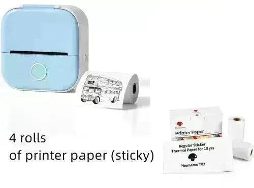 Portable Mini Thermal Label Printer Home Photo Printer Student Wrong Question Printer Bluetooth Mini Label Printer Price Tag - EX-STOCK CANADA