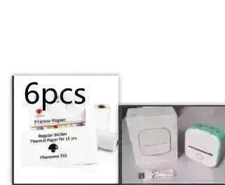 Portable Mini Thermal Label Printer Home Photo Printer Student Wrong Question Printer Bluetooth Mini Label Printer Price Tag - EX-STOCK CANADA