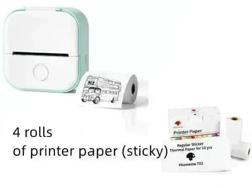 Portable Mini Thermal Label Printer Home Photo Printer Student Wrong Question Printer Bluetooth Mini Label Printer Price Tag - EX-STOCK CANADA
