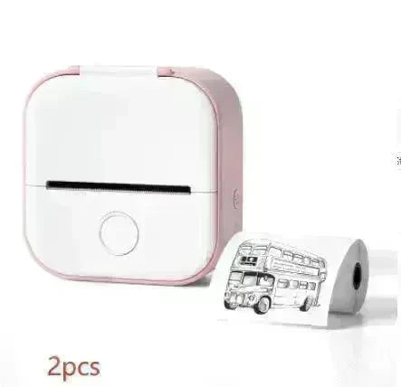 Portable Mini Thermal Label Printer Home Photo Printer Student Wrong Question Printer Bluetooth Mini Label Printer Price Tag - EX-STOCK CANADA