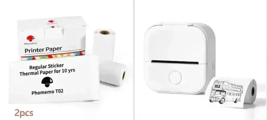Portable Mini Thermal Label Printer Home Photo Printer Student Wrong Question Printer Bluetooth Mini Label Printer Price Tag - EX-STOCK CANADA