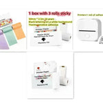 Portable Mini Thermal Label Printer Home Photo Printer Student Wrong Question Printer Bluetooth Mini Label Printer Price Tag - EX-STOCK CANADA