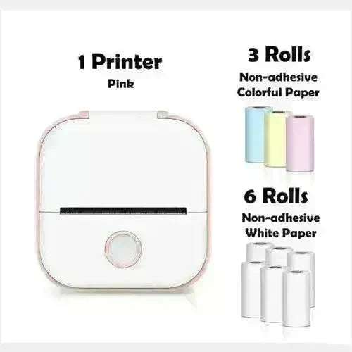 Portable Mini Thermal Label Printer Home Photo Printer Student Wrong Question Printer Bluetooth Mini Label Printer Price Tag - EX-STOCK CANADA