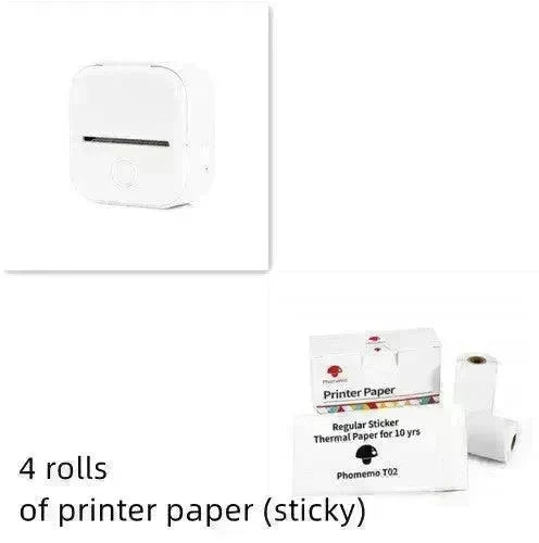 Portable Mini Thermal Label Printer Home Photo Printer Student Wrong Question Printer Bluetooth Mini Label Printer Price Tag - EX-STOCK CANADA