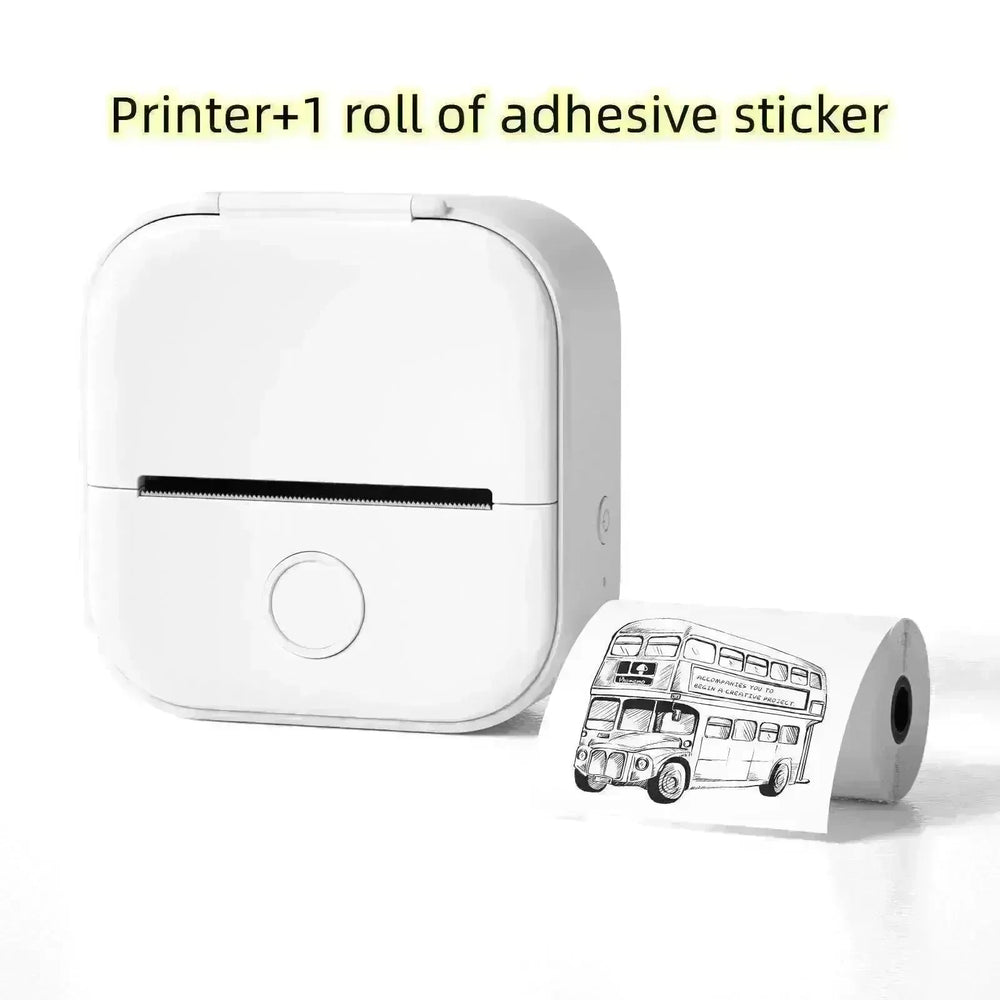 Portable Mini Thermal Label Printer Home Photo Printer Student Wrong Question Printer Bluetooth Mini Label Printer Price Tag - EX-STOCK CANADA