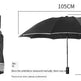 Portable Windproof Umbrella, 10Ribs Auto Close, Reflective for Safety - EX-STOCK CANADA