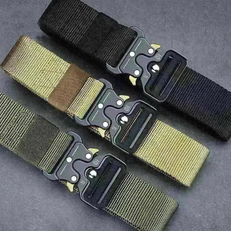 PREMIUM Men Casual Military Belt Tactical Waistband Rescue Rigger Nylon Belt USA - EX-STOCK CANADA