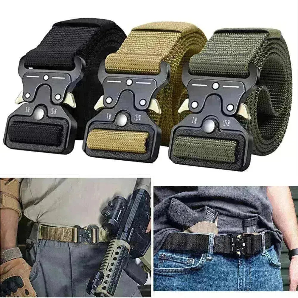 PREMIUM Men Casual Military Belt Tactical Waistband Rescue Rigger Nylon Belt USA - EX-STOCK CANADA