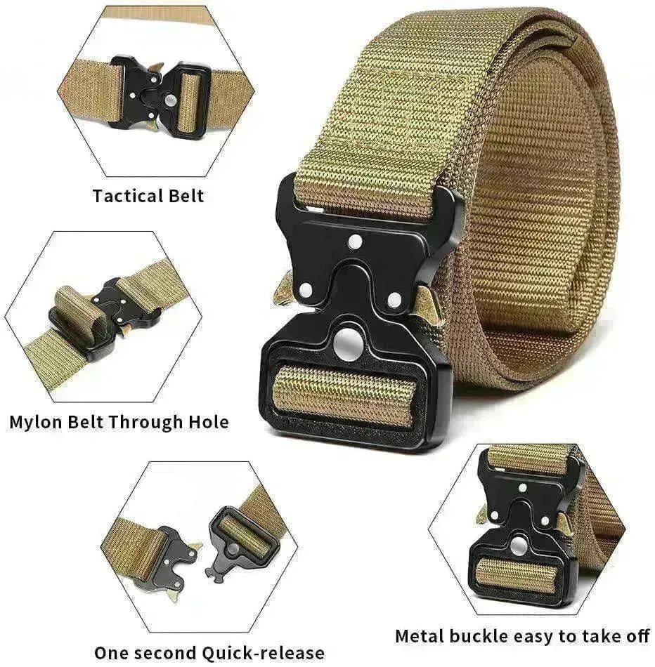 PREMIUM Men Casual Military Belt Tactical Waistband Rescue Rigger Nylon Belt USA - EX-STOCK CANADA