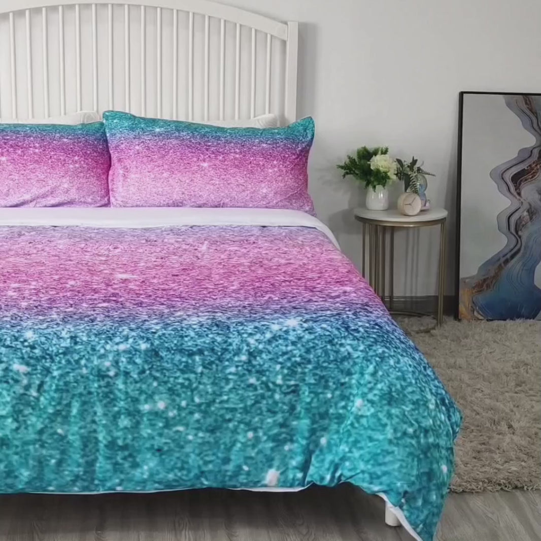 3PCS Ultra Soft Duvet Cover Set For Comforter Star Bedding Set Full Queen King Size EX-STOCK Canada 