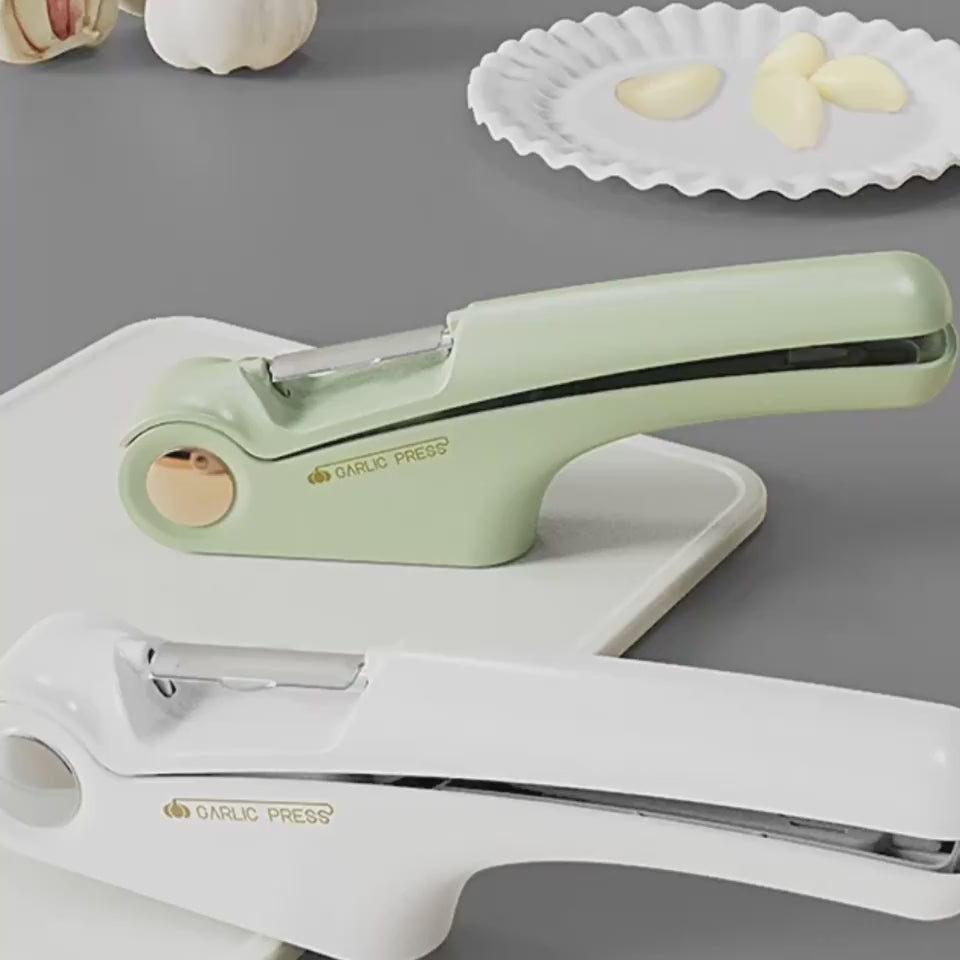 Manual Garlic Press – Heavy Duty Stainless Steel Garlic Crusher & Mincer