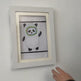 Children's Wooden Art Display Frame – Folding Front-Opening Storage, Black/White/Wood, A4/A3/8K