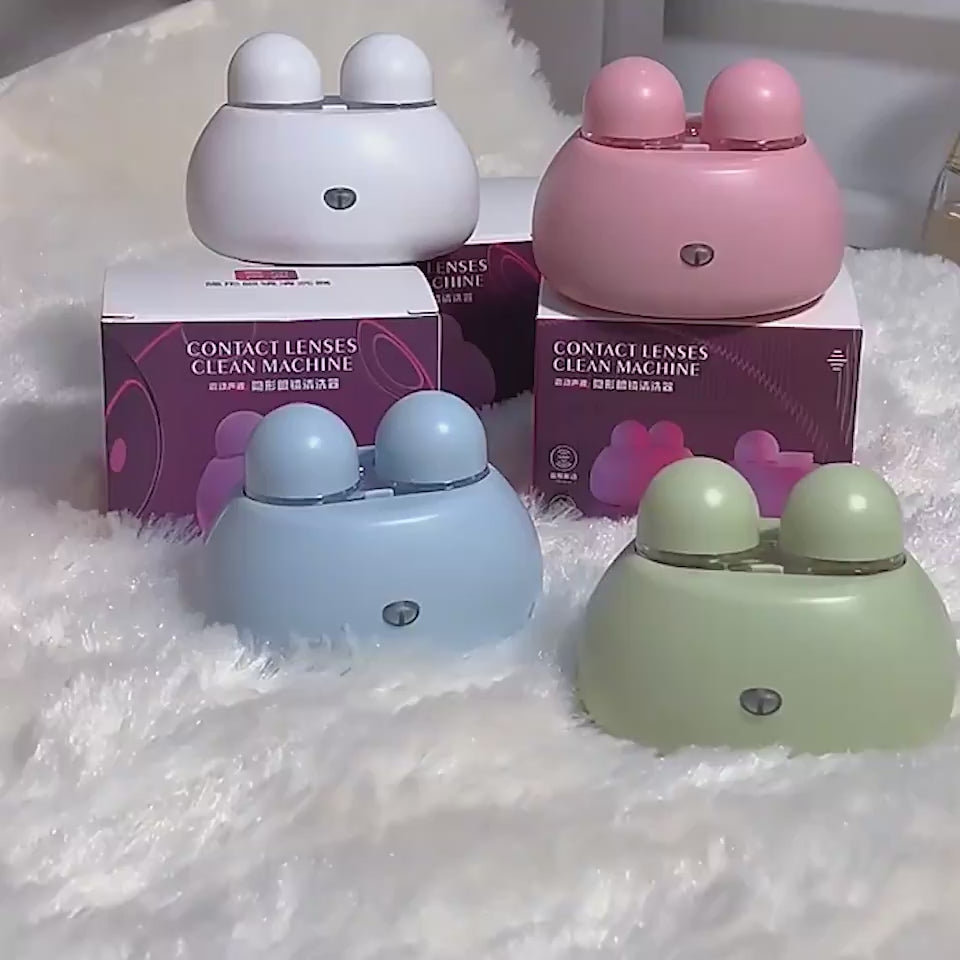 Beauty Contact Lenses Case Cute Protein Removal Vi