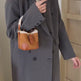 Retro Plush Mini Crossbody Bag for Women – Sherpa Trim Bucket Bag in 4 Colours 