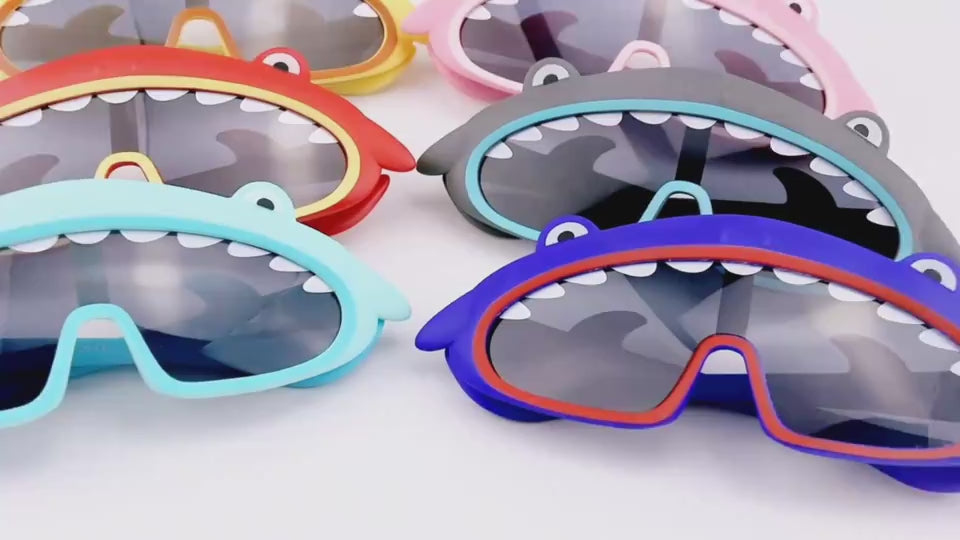 Shark Cartoon Kids Sunglasses – Polarized Silicone Fun Shades for Children 4