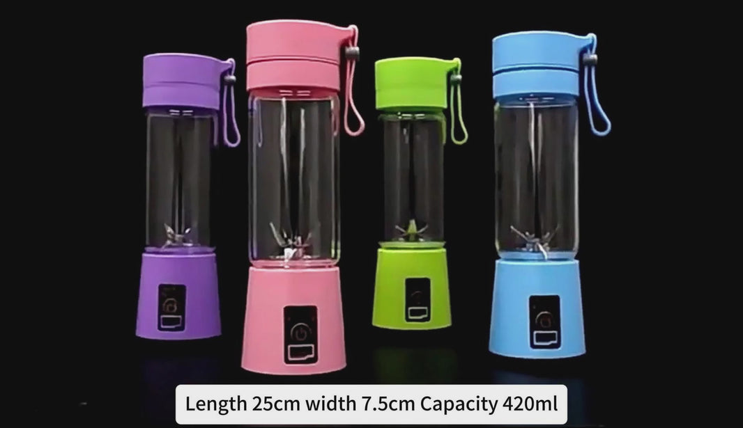 Portable Blender Cup with USB Rechargeable Mini Fruit Juice Mixer