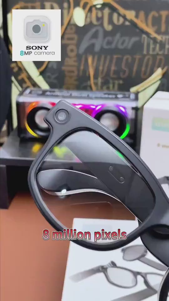 G1 8MP AI smart glasses product demonstration video