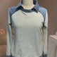 Denim Collar Long Sleeve Patchwork Knit Pullover Top – 16 Colours, S–XXXL-1