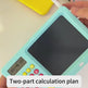 Kids Oral Math Calculator Toy – Addition, Subtraction, Multiplication & Division Training Machine (Blue, Pink, Yellow)