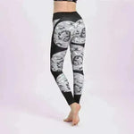 Print patchwork yoga leggings - EX-STOCK CANADA