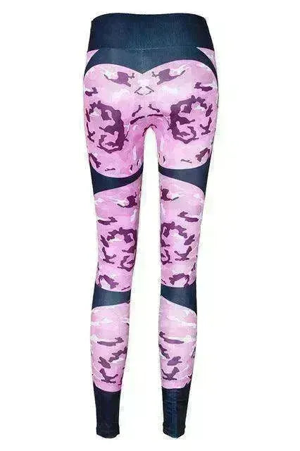 Print patchwork yoga leggings - EX-STOCK CANADA
