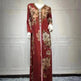 Printed Embroidered Elegant Arab Dubai Turkey Middle Eastern Sophisticated Women Abaya Dress Robe - EX-STOCK CANADA