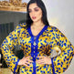 Printed Floral Abaya Dress Robe for Arab Dubai Turkey Middle East Women. - EX-STOCK CANADA