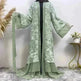 Printed Panel Top Robe Abaya Dress for Arab Dubai Turkey Middle East Women - EX-STOCK CANADA