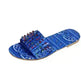 Printed Toe Flat Rivet Casual Slippers - EX-STOCK CANADA