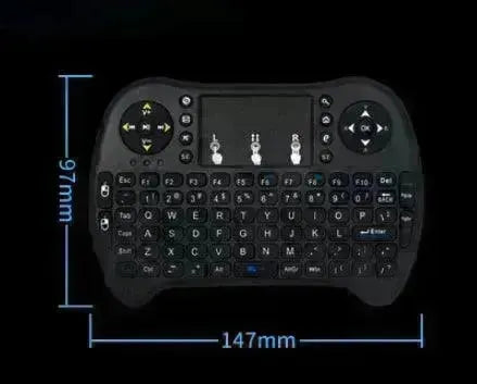 Private Mode I8 Flying Squirrel Smart Touch Game USB2.4G Full Keyboard TV Brain Wireless Remote Control - EX-STOCK CANADA