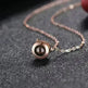 Projection Necklace In 100 Languages I Love You - EX-STOCK CANADA