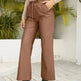 PU Loose Trousers Motorcycle Leather Straight Wide Leg Leather Pants Women - EX-STOCK CANADA