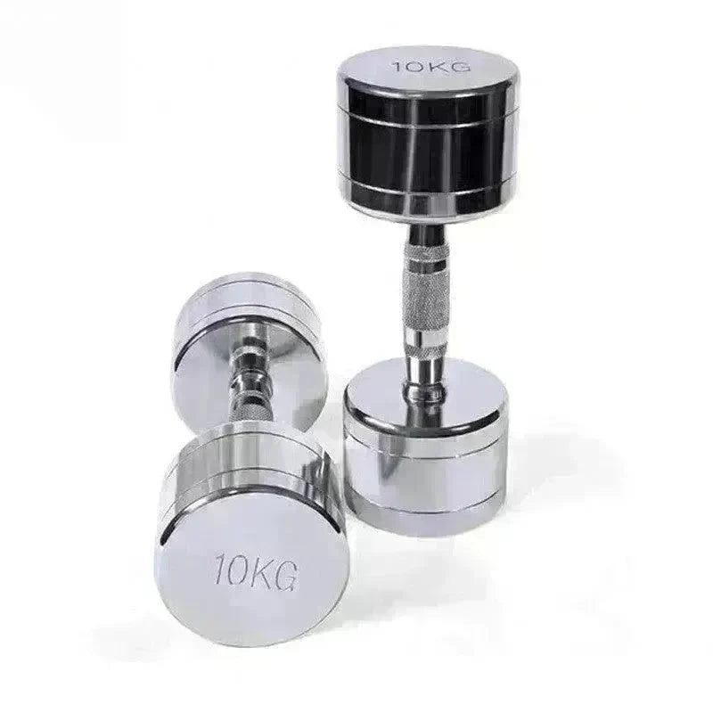 Pure Steel Home Fitness Electroplating Dumbbell Gym Equipment - EX-STOCK CANADA