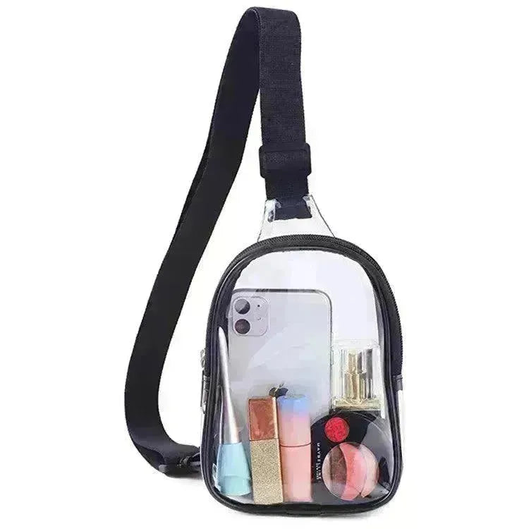 Pvc Transparent Chest Mini Travel Crossbody Waterproof Sports Bag - EX-STOCK CANADA