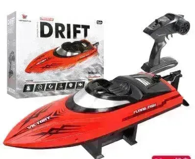 Remote Control Water Summer Toys 24g Competitive Boat Light Speed 25km High Speed Speedboat - EX-STOCK CANADA